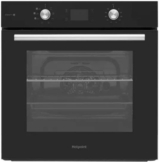 HOTPOINT BUILT IN SINGLE OVEN WITH STEAM BLACK | FA4S541JBLGH