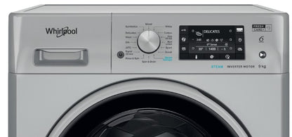 WHIRLPOOL 9KG 1400RPM WASHING MACHINE SILVER | FFD9489SBSVUK