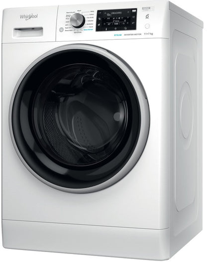 WHIRLPOOL FREESTANDING 11KG WASHER DRYER WHITE | FFWDD1174489BSVUK