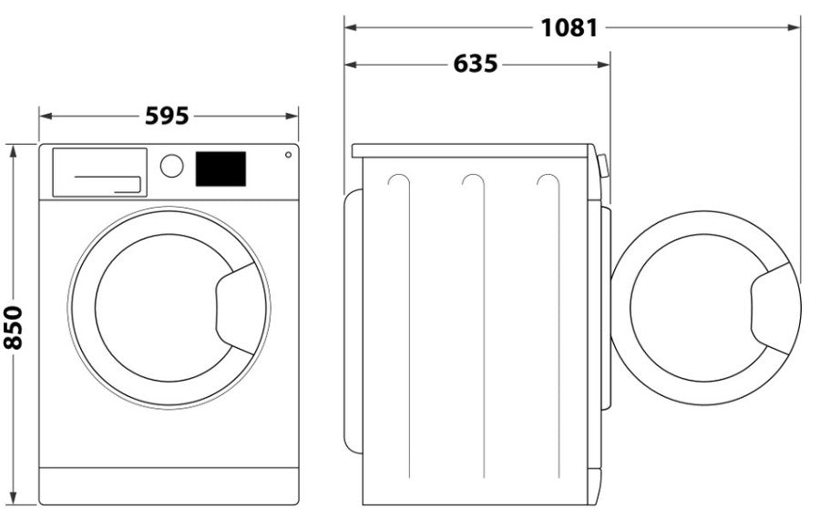 WHIRLPOOL FREESTANDING 11KG WASHER DRYER WHITE | FFWDD1174489BSVUK