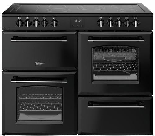 BELLING 110CM CERAMIC FARMHOUSE COOKER BLACK | FH110EBLK