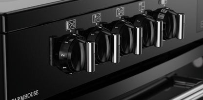 BELLING 110CM CERAMIC FARMHOUSE COOKER BLACK | FH110EBLK
