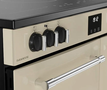BELLING 90CM INDUCTION FARMHOUSE COOKER CREAM | FH90EICRM