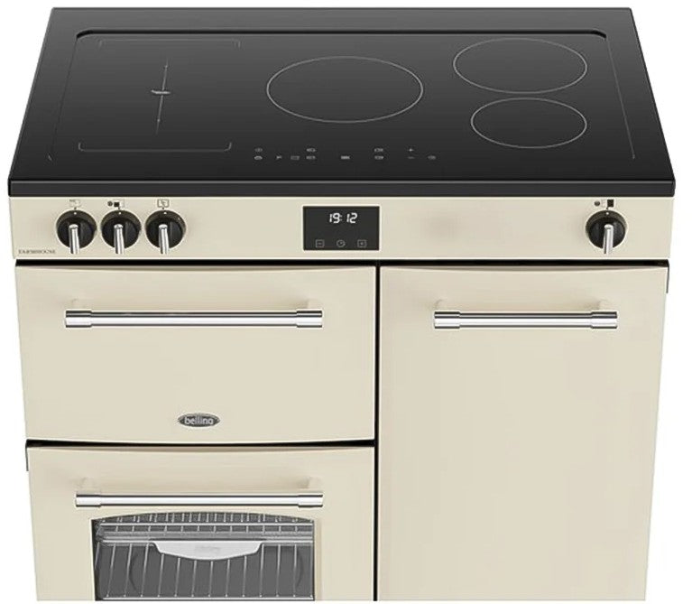 BELLING 90CM INDUCTION FARMHOUSE COOKER CREAM | FH90EICRM