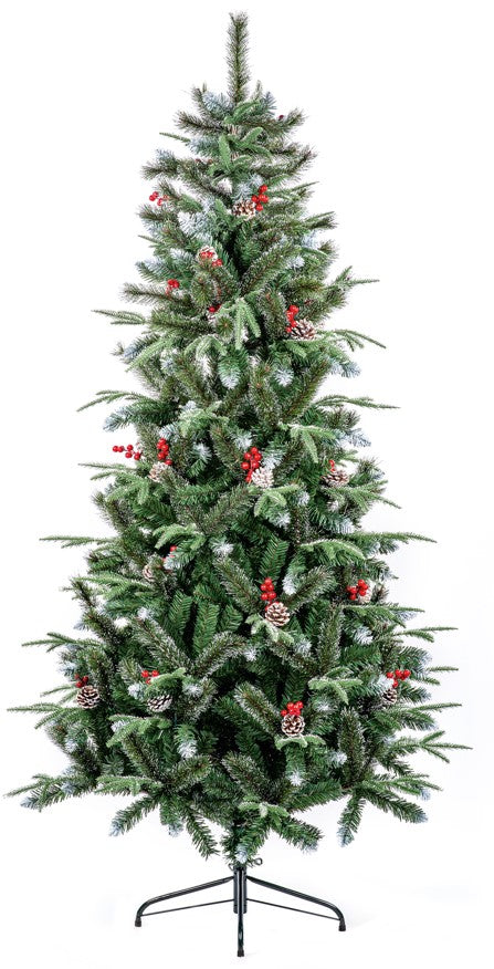 2.1M SLIM NEW JERSEY SPRUCE PE/PVC W CONES AND BER | FTR700SNJDW