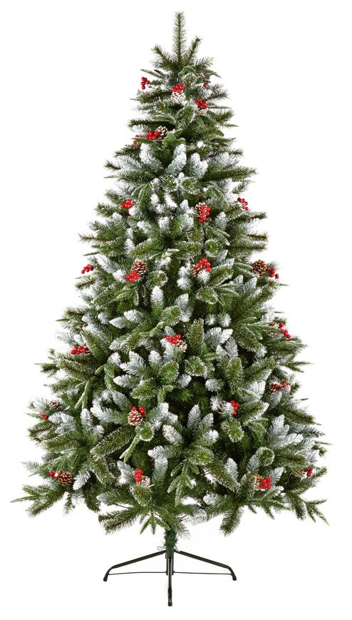 2.4M NEW JERSEY SPRUCE PVC/PE/BRISTLE/BERRIES/CONE | FTR800NJDW