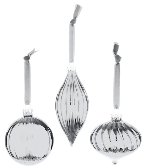 80-130MM SILVER RIBBED GLASS  | G211185S