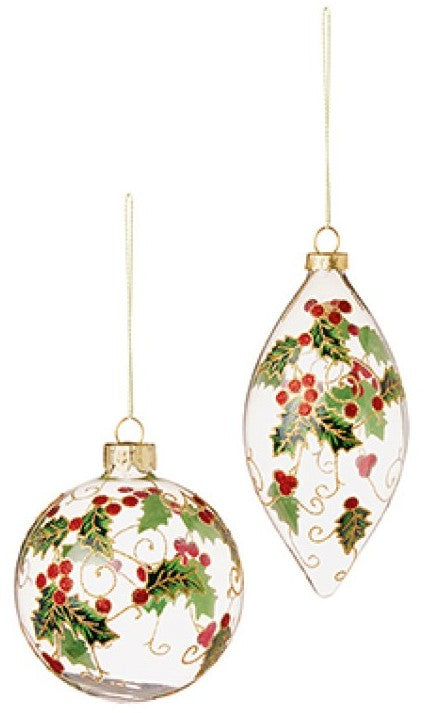80-130MM CLEAR WITH HOLLY LEAF PATTERN | G255434
