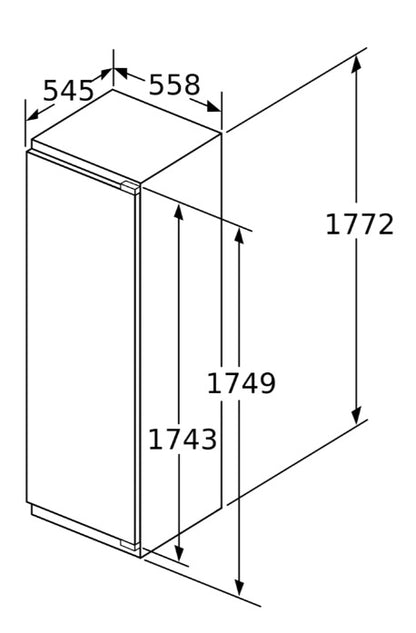 BOSCH BUILT IN TALL FREEZER FLAT HINGE | GIN81VEEOG