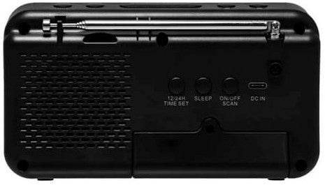 GROOVE LARGE DISPLAY RECHARGEABLE CLOCK RADIO | GVCR02BK