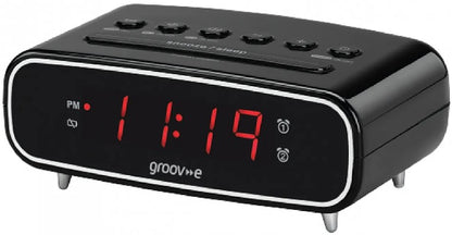 GROOVE  DIGITAL ALARM  CLOCK RADIO | GVCR05BK