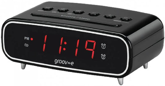 GROOVE  DIGITAL ALARM  CLOCK RADIO | GVCR05BK