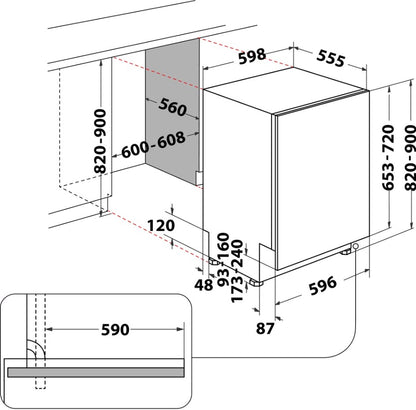 HOTPOINT 14 PLACE FULLY INTEGRATED DISHWASHER | H2IHD526BUK