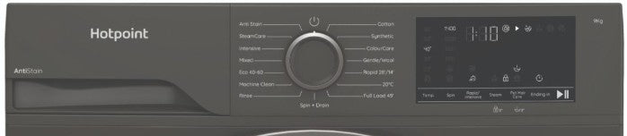 HOTPOINT 9KG 1400RPM WASHING MACHINE GRAPHITE | H91GANTISTAINIRE