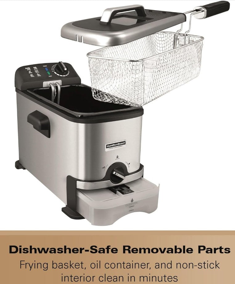 HAMILTON BEACH PUREFRY PROFESSIONAL FRYER SS | HB189PDF