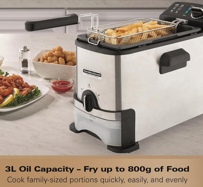 HAMILTON BEACH PUREFRY PROFESSIONAL FRYER SS | HB189PDF