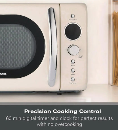 HAMILTON BEACH 20L RETRO MICROWAVE CREAM | HB70H20C