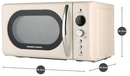 HAMILTON BEACH 20L RETRO MICROWAVE CREAM | HB70H20C