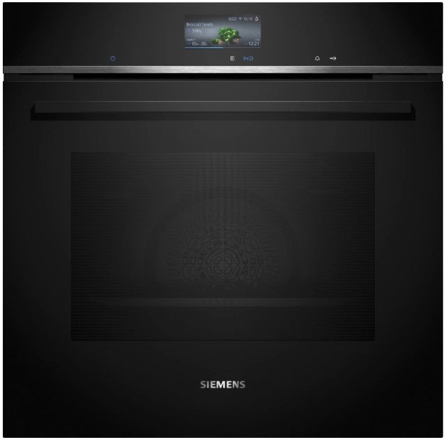 SIEMENS IQ700BUILT IN SINGLE OVEN BLACK | HB776G1B1B