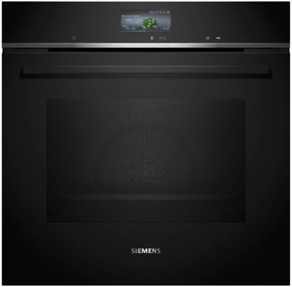 SIEMENS IQ700BUILT IN SINGLE OVEN BLACK | HB776G1B1B