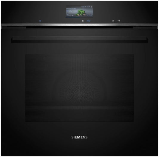 SIEMENS IQ700BUILT IN SINGLE OVEN BLACK | HB776G1B1B