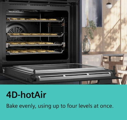 SIEMENS IQ700BUILT IN SINGLE OVEN BLACK | HB776G1B1B