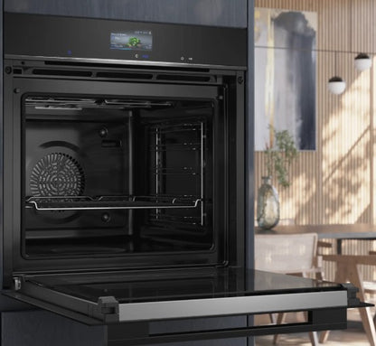 SIEMENS IQ700BUILT IN SINGLE OVEN BLACK | HB776G1B1B
