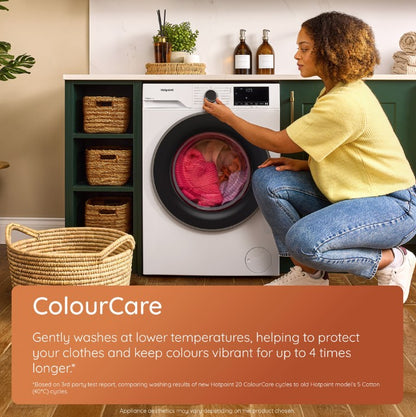 HOTPOINT 12KG 1400RPM WASHING MACHINE A -30% WHITE | HBCA123CAREUK