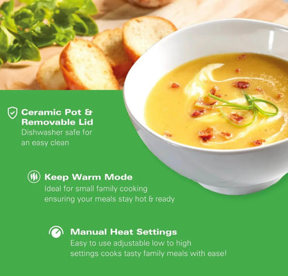 HAMILTON BEACH 3.5 LITRE SLOW COOKER BLACK | HBSC040B