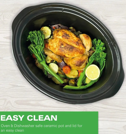 HAMILTON BEACH 6.5 LITRE SLOW COOKER BLACK | HBSC070B