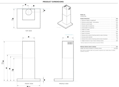 FISHER & PAYKEL 60CM SERIES 7 CHIMNET HOOD ST-ST | HC60BCXB4