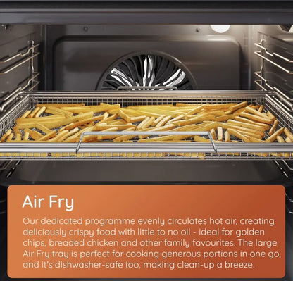 HOTPOINT 60CM FREESTANDING COOKER CERAMIC BLACK | HDE6VDCASB1