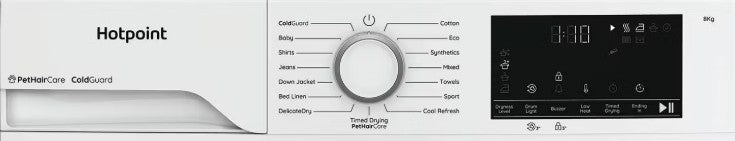 HOTPOINT 8KG HEAT PUMP DRYER WHITE | HHDD80WWIRE