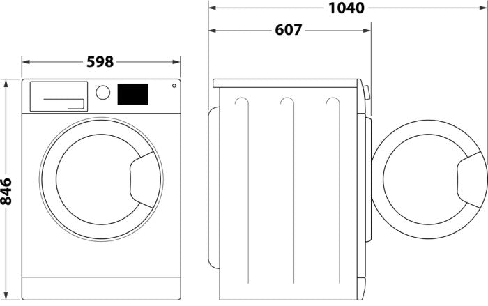 HOTPOINT 9KG HEAT PUMP TUMBLE DRYER GRAPHITE | HHDD90GGIRE