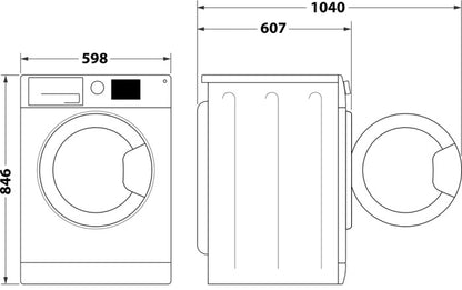 HOTPOINT 9KG HEAT PUMP TUMBLE DRYER GRAPHITE | HHDD90GGIRE