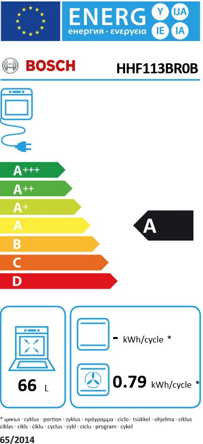 BOSCH BUILT IN SINGLE OVEN BRUSHED STEEL | HHF113BROB