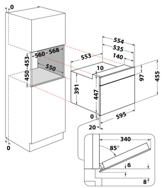 HOTPOINT BUILT IN SINGLE COMBI OVEN  | HMW57HMXUK