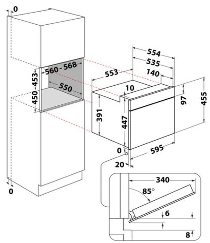 HOTPOINT BUILT IN SINGLE COMBI OVEN  | HMW57HMXUK