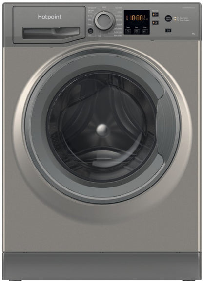 HOTPOINT 9KG 1400RPM WASHING MACHINE GRAPHITE | HNR9W64GGIRE