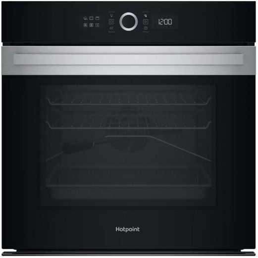 HOTPOINT BUILT IN SINGLE PYROLYTIC OVEN BLK-STEEL | HOI5S8PMOXUK