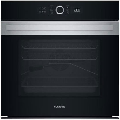 HOTPOINT BUILT IN SINGLE PYROLYTIC OVEN BLK-STEEL | HOI5S8PMOXUK