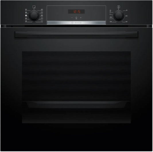 BOSCH SERIES 4 BUILT IN SINGLE OVEN BLACK | HQA534BB3B