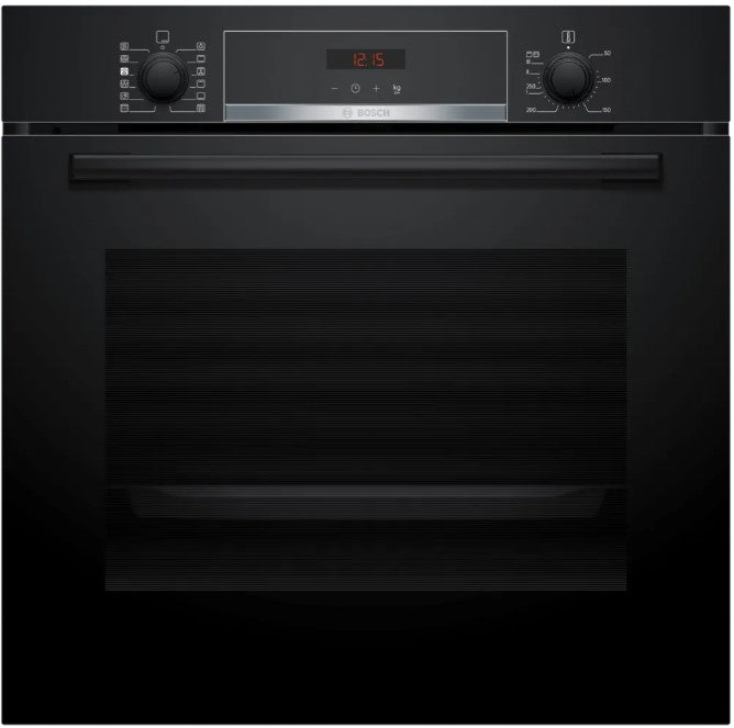 BOSCH BUILT IN SINGLE PYROLYTIC OVEN BLACK | HQA574BB3B