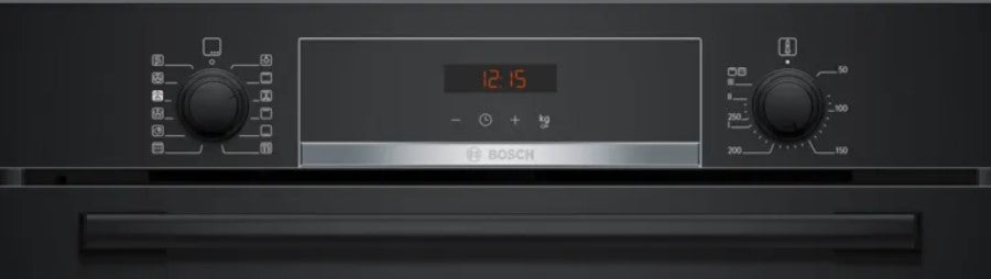 BOSCH BUILT IN SINGLE PYROLYTIC OVEN BLACK | HQA574BB3B