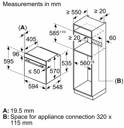 BOSCH BUILT IN SINGLE OVEN WITH STEAM SS | HQA574BS3B