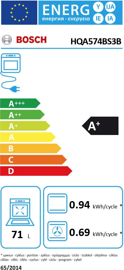 BOSCH BUILT IN SINGLE OVEN WITH STEAM SS | HQA574BS3B