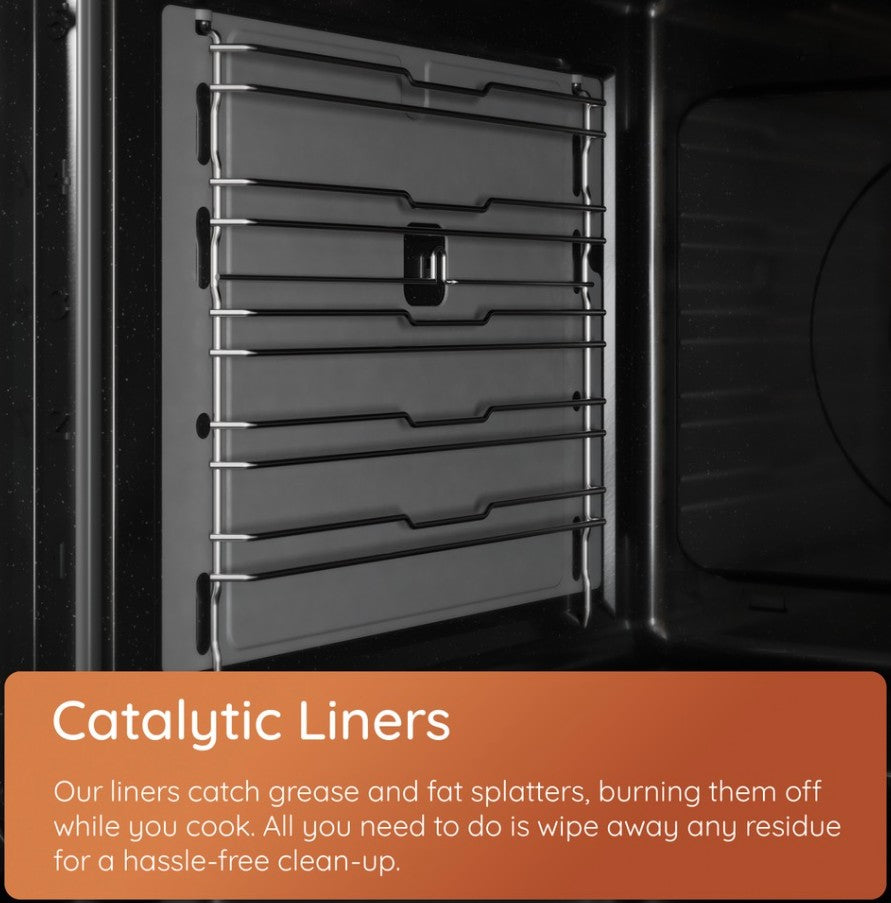 HOTPOINT 50CM TWIN GAS COOKER BLACK | HTG5GCB