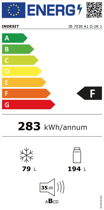 INDESIT 70:30 INTEGRATED FRIDGE FREEZER | IB7030