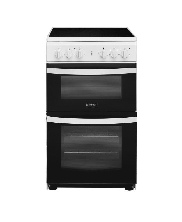 INDESIT 50CM FREESTANDING COOKER CERAMIC WHITE | ID5V92KMW