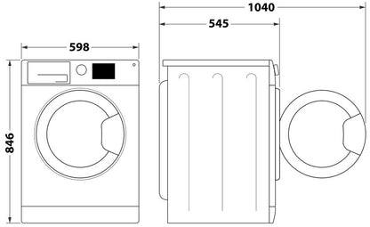 INDESIT 8KG HEAT PUMP TUMBLE DRYER WHITE | IDHE80W